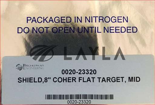 0020-23320/-/SHIELD, 8 '' COHER FLAT TARGET, MID ENDURA 5500/Applied Materials/-_01