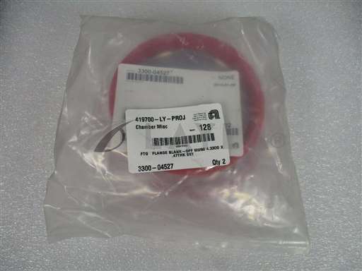 3300-04527//AMAT Applied Materials 3300-04527 FTG Flange Blank-Off NW80 (Qty.2) New/AMAT/_01