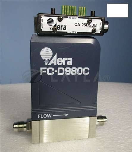 FC-D980C//Aera FC-D980C Mass Flow Controller, 100sccm, CF4, CA-26DSUB (Used Working)/Aera/_01