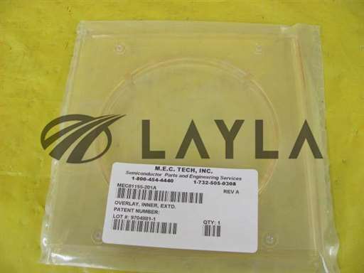 MEC81155-201A//M.E.C. Tech MEC81155-201A Extended Inner Overlay AMAT 0020-01044 Lot of 6 New/M.E.C. Tech/_01
