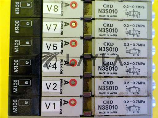 N4S0-T30//CKD N4S0-T30 Solenoid Valve Manifold N3S010 Lot of 7 Used Working/CKD/_01