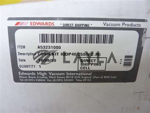 A53231000//Edwards A53231000 Booster Connection Kit iQDP40 iQMB250F New/Edwards/_01
