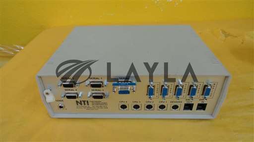 ST-4U-TS-NBS-12V/NODEMUX/NTI Network Technologies ST-4U-TS-NBS-12V KVM Switch NODEMUX Used Working/NTI Network Technologies/_01