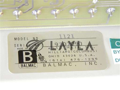 1121//Balmac 1121 Vibration Monitor Semitool 61340-03 Used Working/Balmac/_01