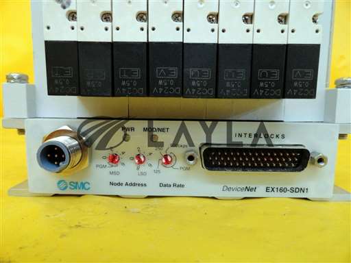 VV5Q11-ULB000113//SMC VV5Q11-ULB000113 8-Port Pneumatic Manifold EX160-SDN1 Used Working/SMC/_01