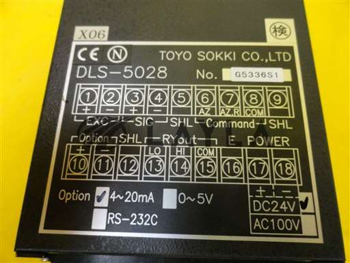 DLS-5028//Toyo Sokki DLS-5028 Digital Load Cell Reader-Meter DC24V Used Working/Toyo Sokki/_01