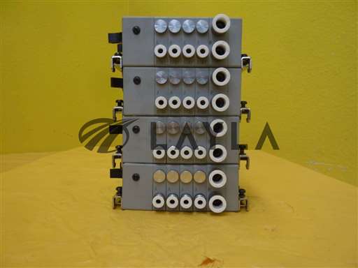 N4S0-T50/-/4-Port Pnueumatic Manifold N3S010 Solenoid Valve Lot of 4 Used/CKD/-_01