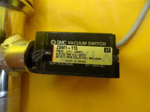 High Vacuum Bellows Hose//MKS Instruments High Vacuum Bellows Hose NW25 SMC Vacuum Switch ZSM1-115 Used/MKS Instruments/_01