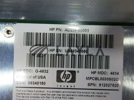 AD239A/-/Hewllet-Packard Advanced Blade Server Processor AdvancedTCA Used/HP/-_01