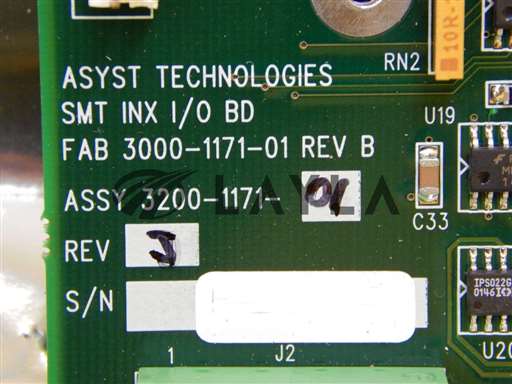 3200-1171-01/SMT INK I/O BD/Asyst Technologies 3200-1171-01 SMT INK I/O BD PCB Used/Asyst Technologies/_01