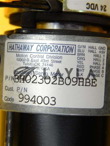 BH02302-B09-HBE//Hathaway BH02302-B09-HBE Brushless Servo Motor Semitool 4000-09 Used/Hathaway/_01