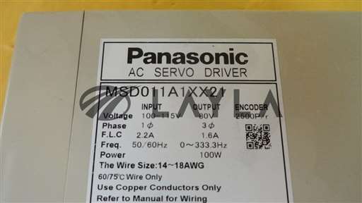 MSD011A1XX21/Minas/Panasonic MSD011A1XX21 AC Servo Driver Minas Used Working/Panasonic/_01