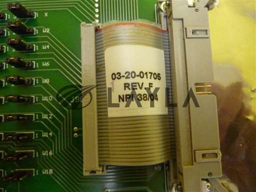 03-20-01705-06/GENERAL I/O TRANSITION PCB/Ultratech Stepper 03-20-01705-06 General I/O Transition PCB Card Rev. A Used/Ultratech Stepper/_01