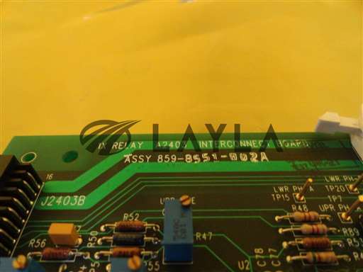 859-8551-002/1X Relay A2403 Interconnect Board/SVG Silicon Valley Group 859-8551-002 1X Relay Interconnect Board PCB Rev A Used/SVG Silicon Valley Group/_01