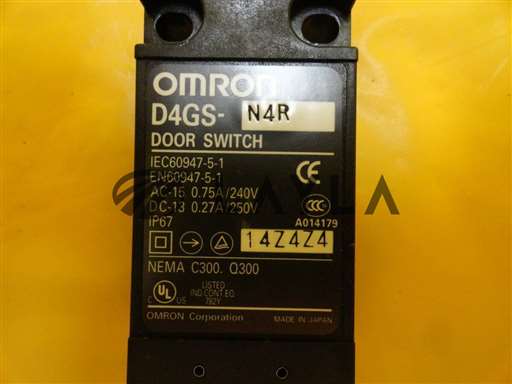 D4GS-N4R/-/Slim Safety Door Switch Lot of 4 Used Working/Omron/-_01
