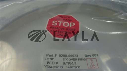 0200-00673/-/AMAT 8''Cover Ring Endura 200mm Used Working/Applied Materials/-_01