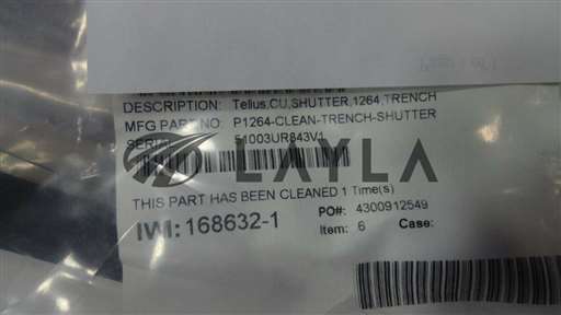P1264//TEL Tokyo Electron P1264 Telius Clean Trench Shutter cleaned Used Working/TEL/_01