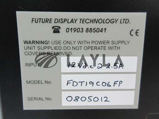 /FDT19C06FP/Future Display Technology FDT19C06FP 1  Touch Screen No Stylus Used Working/Future Display Technology/_01