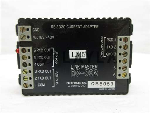 RS-232C/RC-002/Current Adapter Link Master Lot of 5 Used Working/Rorze/-_01