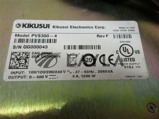 PVS300-4/-/Regulated DC Power Supply Nikon NSR-S204B Used Working/Kikusui/-_01