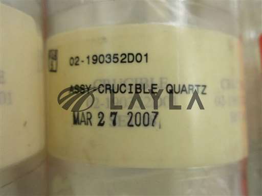 02-190352D01/-/Quartz Crucible Lot of 12 New/ASM Advanced Semiconductor Materials/-_01