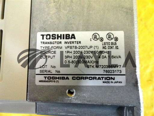 VFS7S-2007UP/Transistor Inverter/Toshiba VFS7S-2007UP Transistor Inverter Used Working/Toshiba/_01