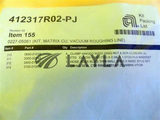 0227-05061/-/Vacuum Roughing Line Matrix Kit New/AMAT Applied Materials/-_01