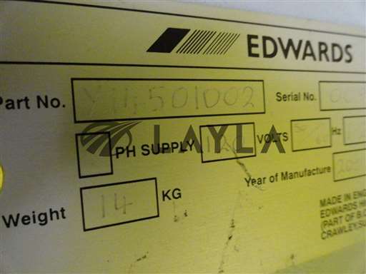 Y14501002//Edwards Y14501002 Temperature Managements System Used Working/Edwards/_01