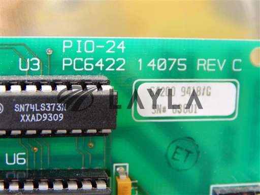 PC6422 14075/PIO-24/MBC PC6422 14075 Digital I/O PCB Card PIO-24 Equipe 64200 Rev. C Used Working/MBC/_01