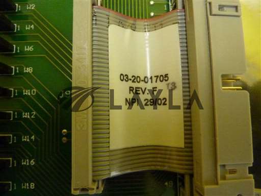 03-20-01705-02/GENERAL I/O TRANSITION PCB/Ultratech Stepper 03-20-01705-02 General I/O Transition PCB Card Rev. J Used/Ultratech Stepper/_01
