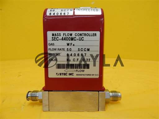 SEC-4400MC-UC/SEC-4400/STEC SEC-4400MC-UC Mass Flow Controller SEC-4400 50 SCCM WF6 Used Working/STEC/_01