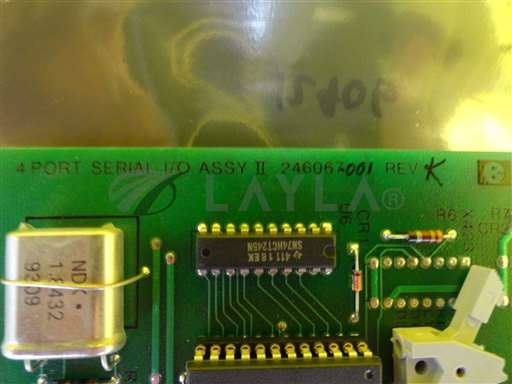 246067-001/4 PORT SERIAL I/O ASSY II/Electroglas 246067-001 4 Port Serial I/O Assembly II PCB Card Rev. K 4085X Used/Electroglas/_01