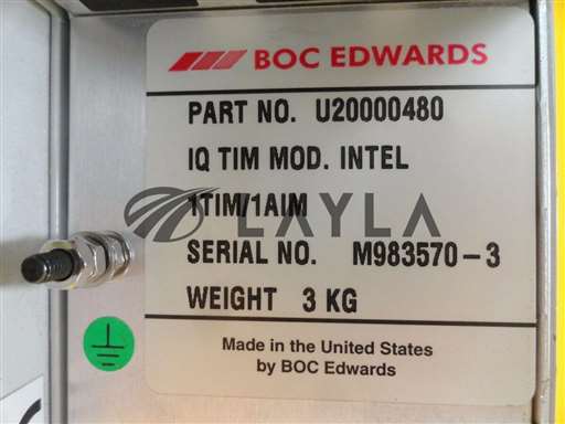U20000480//Edwards U20000480 Vacuum Pump im Interface Module IQ TIM Used Working/Edwards/_01