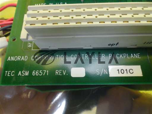 66571/CONTROLLER BACKPLANE/Anorad 66571 Controller Backplane PCB Card AMAT Orbot WF 720 Used Working/Anorad/_01