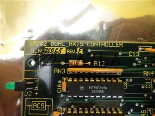 61754/SB202 DUAL AXIS CONTROLLER/ACS Electronics 61754 SB202 Dual Axis Controller PCB Card AMAT Orbot WF 720 Used/ACS Electronics/_01