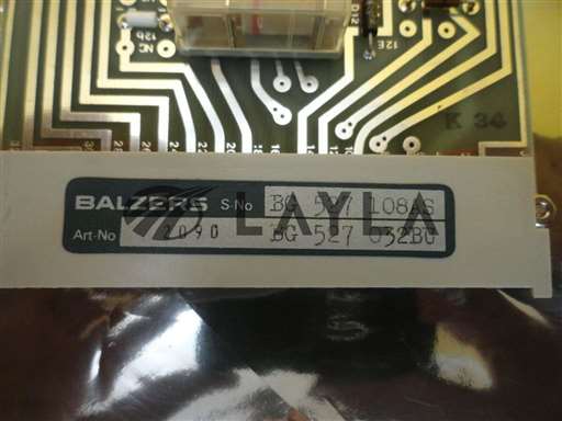 BG 527 032 BU/BG 527 108 AS/Balzers BG 527 032 BU 24V Relay PCB Card BG 527 108 AS Used Working/Balzers/_01