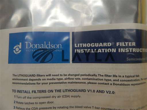 P199595REFILL/Lithoguard/BSM Max Filter Refill Cleanroom New/Donaldson/-_01