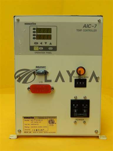 20016470/AIC-7-12-UC-D/AIC-7 Temperature Controller As-Is/Komatsu Electronics/-_01