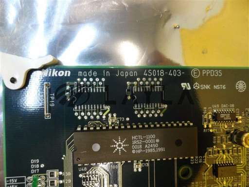 4S018-403-E/PPD3S/Control Board PCB NSR-S204B Step-and-Repeat Used Working/Nikon/-_01