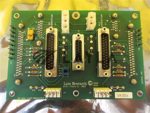 810-17025-3/710-17025-3/Lam Research 810-17025-3 RF Generator Cart Breakout Board PCB 710-17025-3 Used/Lam Research/_01