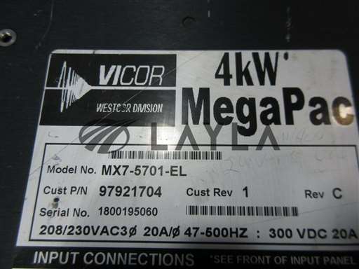 MX7-5701-EL/-/Power Supply 4kW MegaPac Used Working/Vicor/-_01
