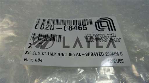 0020-08465/-/AMAT Shield Clamp Ring 8in AL-Sprayed Used Working/Applied Materials/-_01