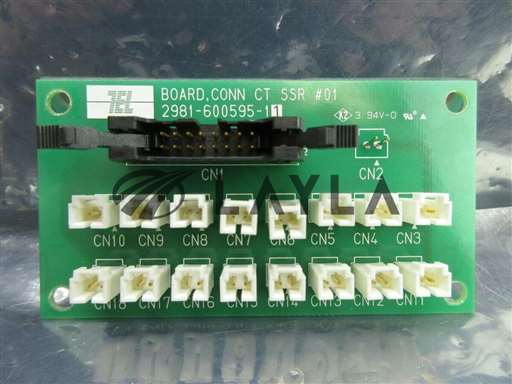 2981-600595-11/BOARD, CONN CT SSR #01/Interface Board PCB Clean Track ACT12 Used/TEL Tokyo Electron/-_01