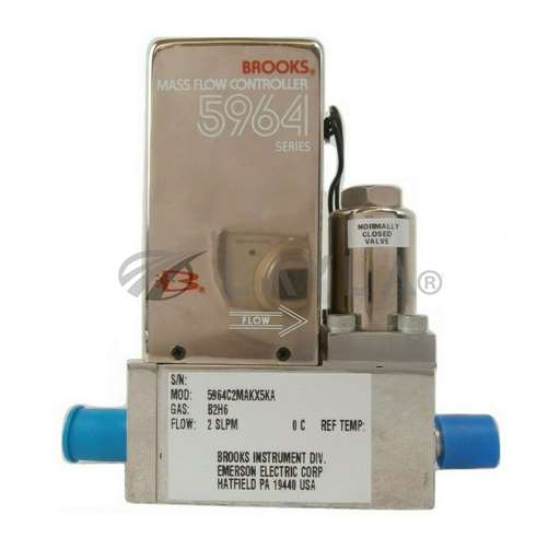 5964C2MAKX5KA//Brooks 5964C2MAKX5KA Mass Flow Controller MFC Novellus 22-10519-00 Working Spare/Brooks Instrument/_01