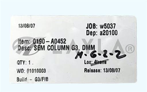 0190-A0452/0190-A0452/SEM Column G3 , DMM/AMAT/AMAT_01