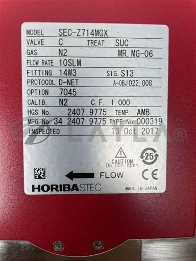 SEC-Z714MGX//HORIBASTEC SERIES Z700 , GAS: N2VALVE C TREAT SUC , 10SLM, SEC-Z714MGX/HORIBASTEC/_01