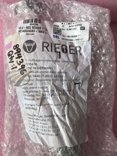 99ZINKO//RIEGER PN 99ZINKO HYGIENIC REGULATING RIGHT ANGLE VALVE DN 1" MANUAL/RIEGER/_01