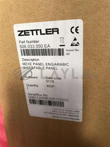 SDZ022801//ZETTLER P/N 508.033.050.EA MZXE PANEL/AMERICAN ZETTLER/_01