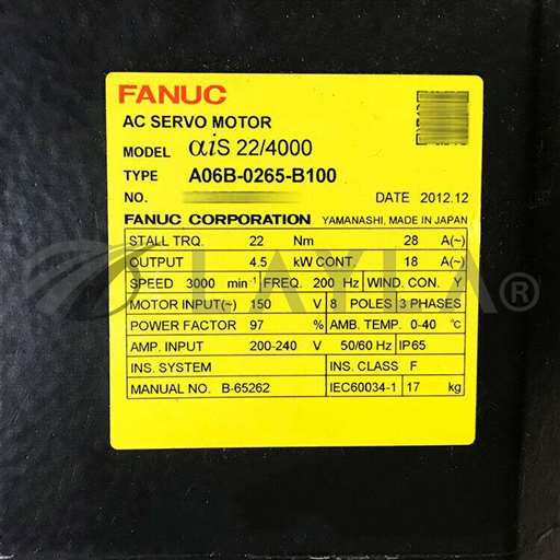 /-/Fanuc SERVO MOTOR A06B-0265-B100 NEW FREE EXPEDITED SHIPPING/fanuc/_01