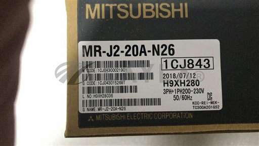 /MR-J2-20A-N26/Mitsubishi Servo Driver MR-J2-20A-N26 NEW FREE EXPEDITED SHIPPING/Mitsubishi Electric/_01